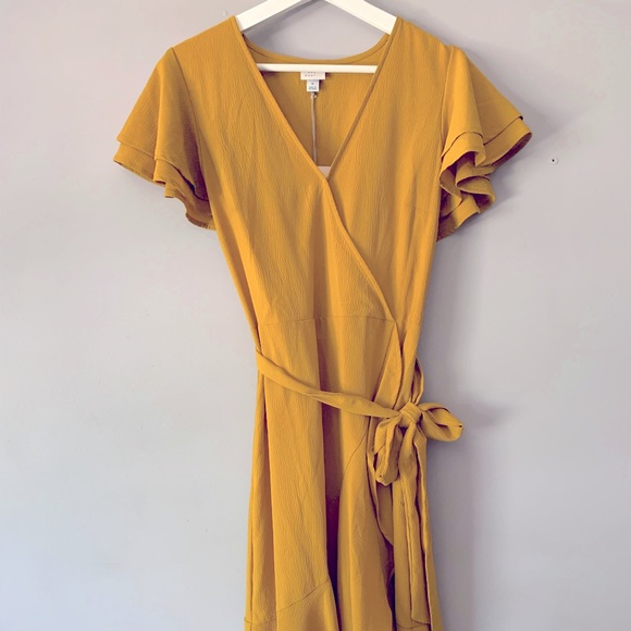 Dresses Never Been Worn Mustard Colored Dress Poshmark